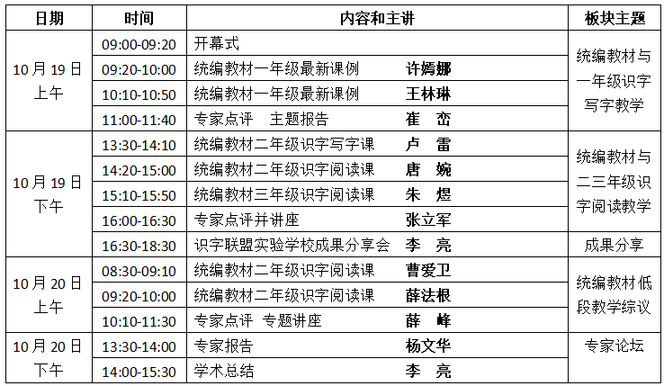 东南讲堂｜全国第四届小学语文识字写字教学 暨统编语文教材教学研讨会