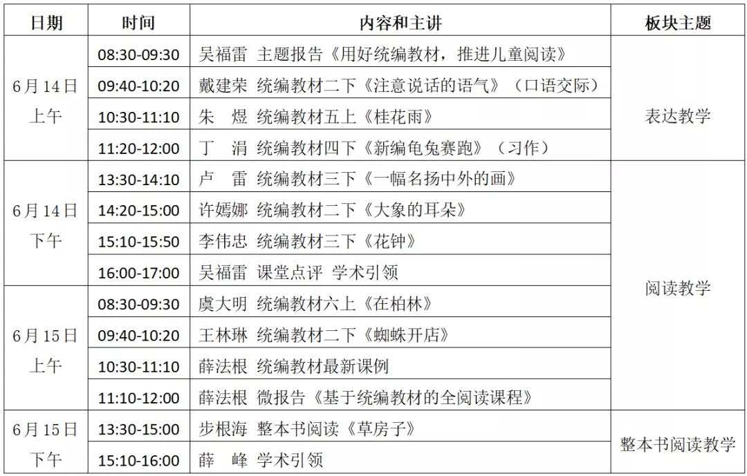 东南教科院——上海站——小学语文统编教材教学观摩研讨会